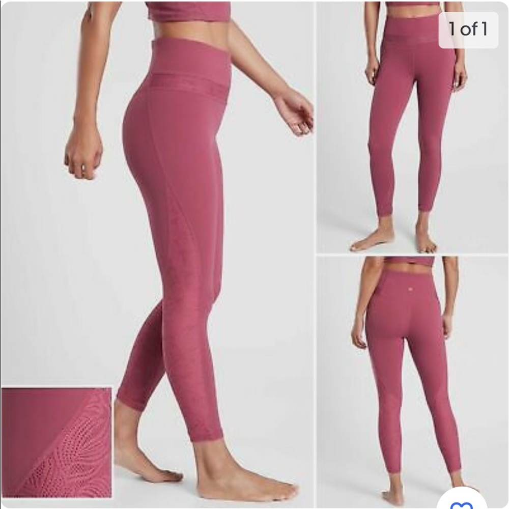 Athleta luxe Mesh 7/8 tight size medium